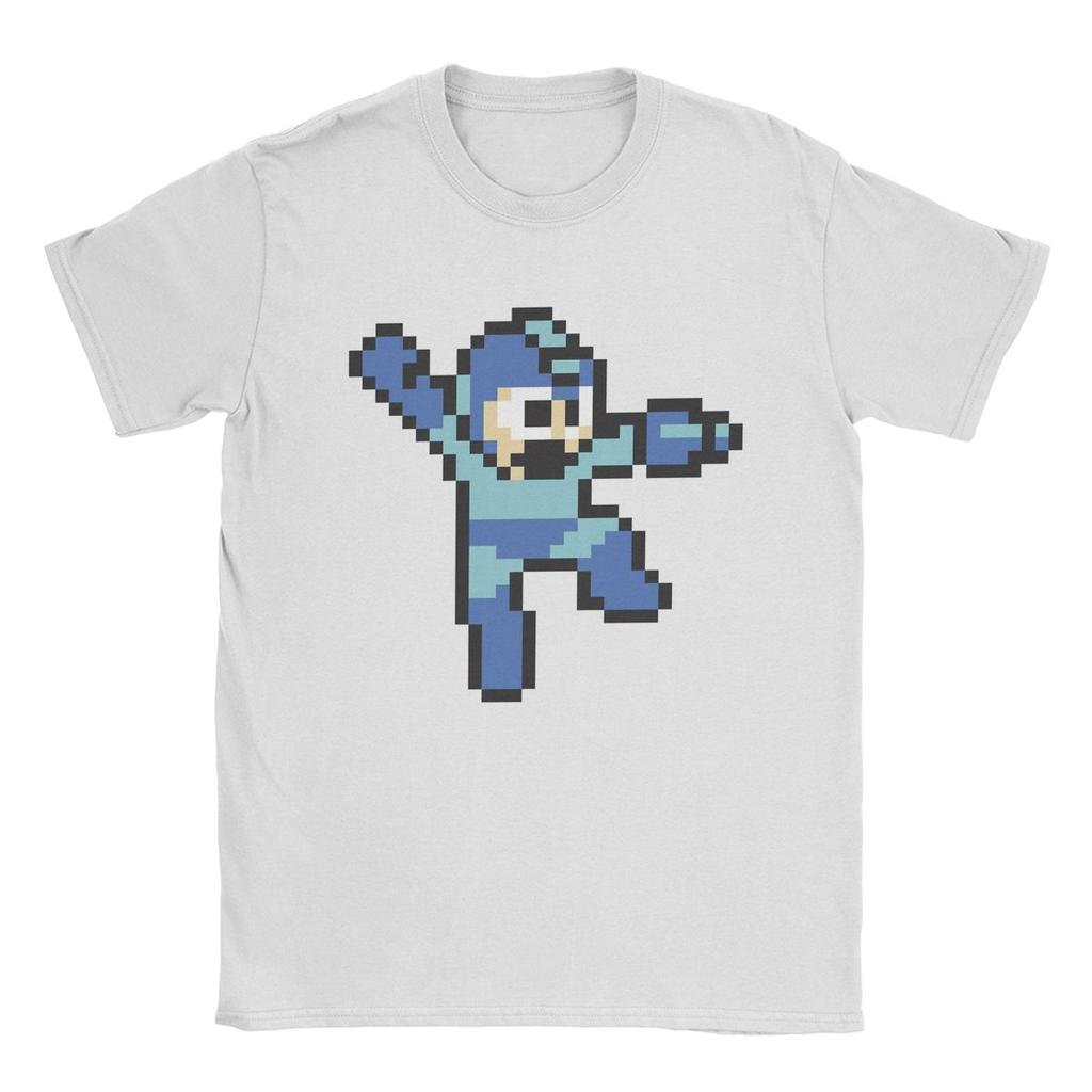 Megaman Jump'n Shoot T Shirts Men 100% Cotton Novelty T-Shirts Round Collar Tee Shirt Short Sleeve Tops Plus Size