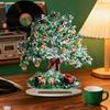 Office Desk Xmas Ornament Cartoon Christmas Coffee Cup House Ornaments, 2D Acrylic Tree Tabletop Unique Holiday Keepsake Decor, Mini Home Decor
