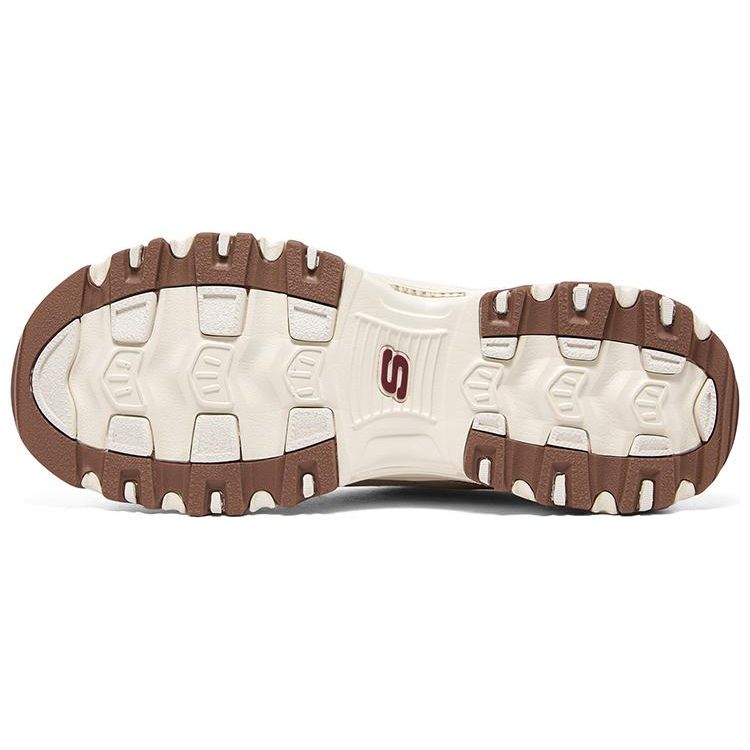 Skechers Planet Bear Сетчатые кроссовки из синтетической кожи Удобные Модные Низкие Папины кроссовки Женские кроссовки Бежево-коричневые 896262-NAT