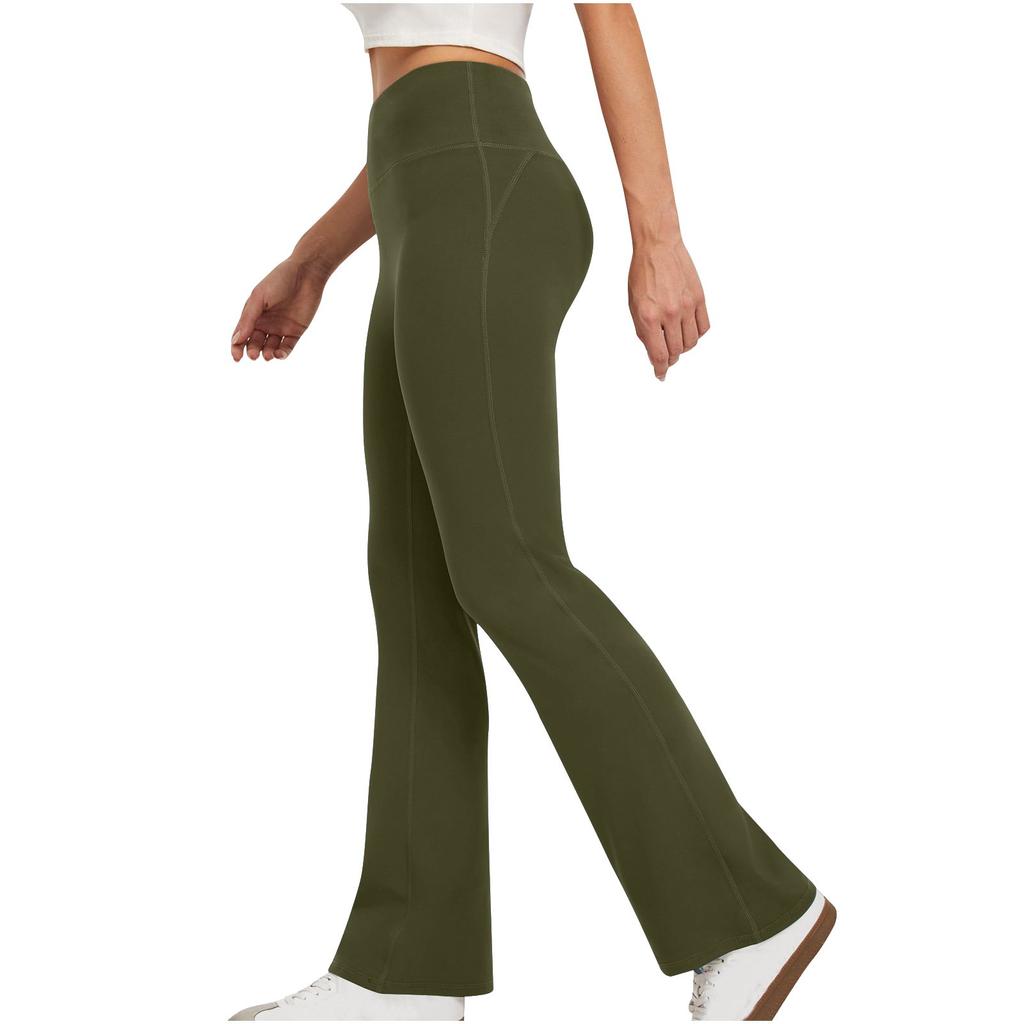 Women's Casual Business Work Pants , Regular Micro Flared Yoga Pants