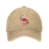 Japanese Koi Carp Nishikigoi Fish Cherry Blossoms Baseball Caps Distressed Cotton  Sun Cap Unisex Outdoor Summer Gift Caps Hat