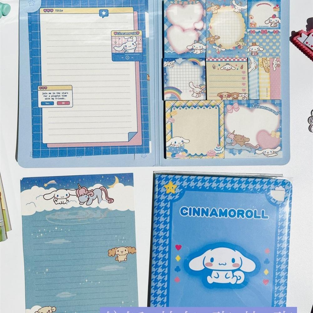 Hot Cute Sanrio & For Kuromi Cinnamoroll Sticky Notepad, Adorable Oblong Paper Notepad For Office Stationery
