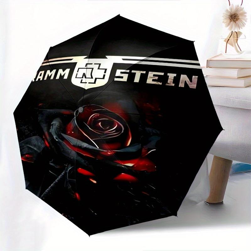 1 шт. Зонт Rammstein, тематика Розы, Высококачественный, Автоматическое Открытие и Закрытие, Многофункциональный Зонт G0811010