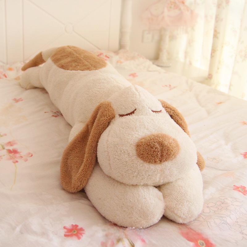 Factory direct supply dog doll cute plush toy super soft removable washable men's and women's sleeping pillow wholesale(Coffee, 60cm)
