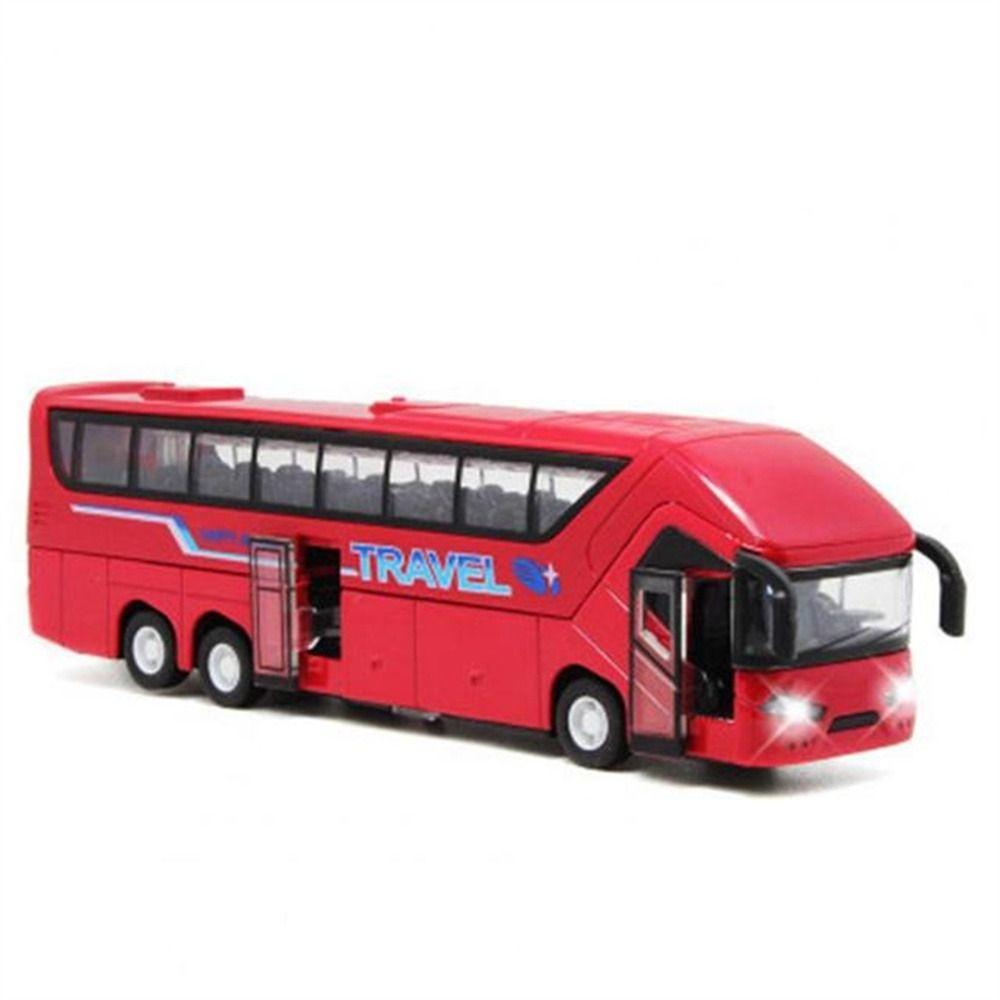 Music Car Bus Model Educational Toys Bus Toy Bus Model Car Toy Long-distance Bus Double Decker Bus