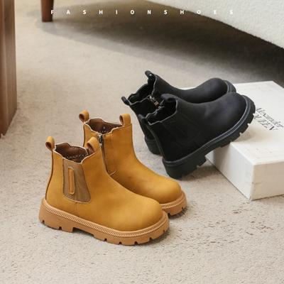 Детские ботинки Martin в винтажном британском стиле, детские кожаные ботинки, студенческие ботинки-сигареты, короткие ботинки