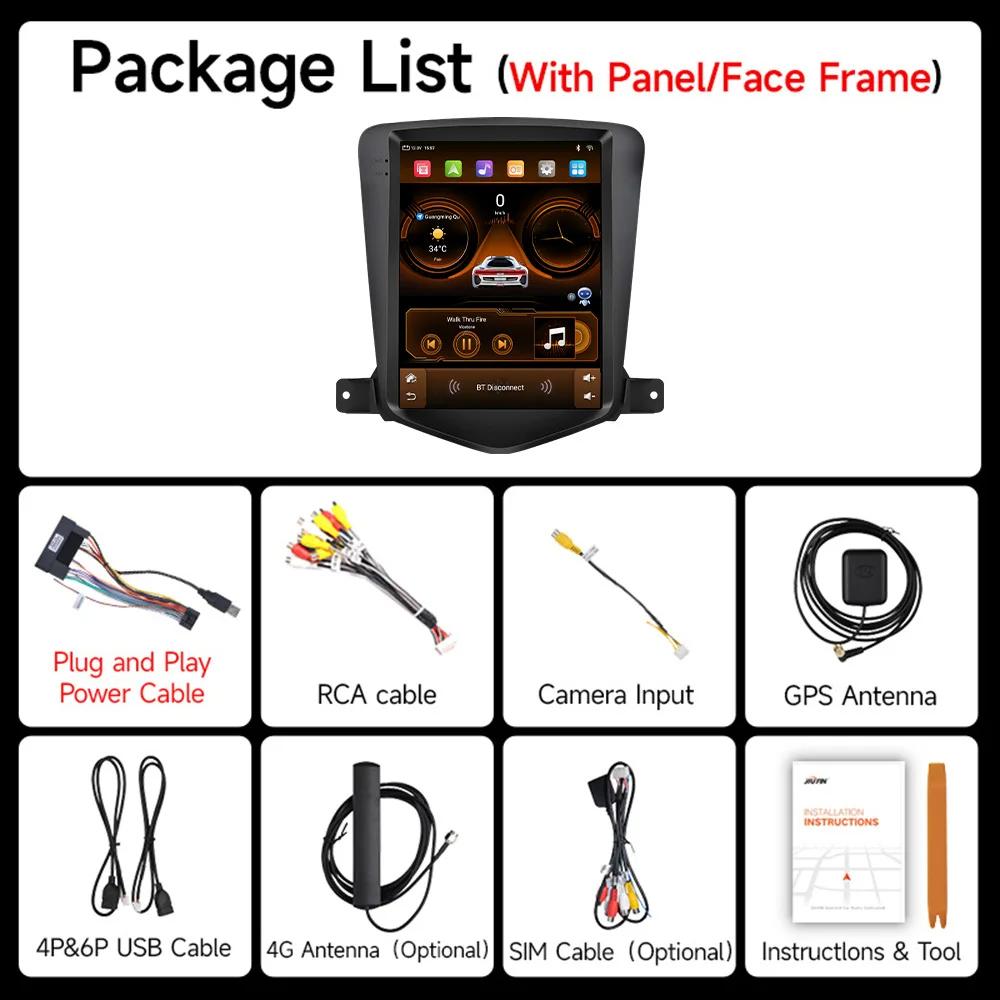 JIUYIN 9.7" Android 13 автомобильное радио для Chevrolet Cruze J300 2008-2012 мультимедийный проигрыватель GPS 2din Carplay Auto Stereo DVD головное устройство