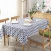Blue Fish Pattern Dense Cotton Linen Fashion Banquet Table Cover Wedding Table | Tablecloths