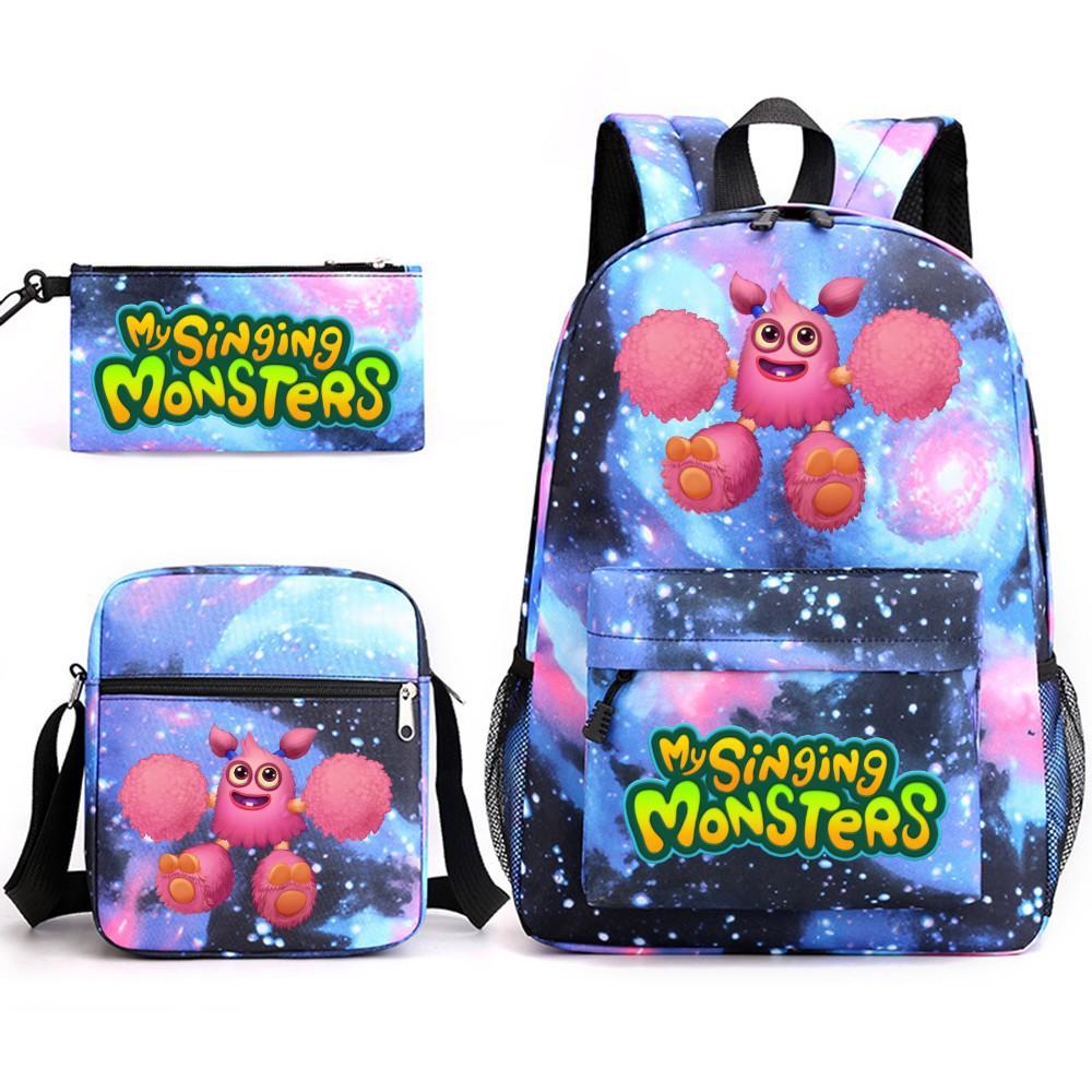Школьный рюкзак Monster Concert My Singing Monsters, трехсекционный, большой вместимости, для ученика