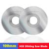 100 мм лезвие для продольной и прорезной пилы W6542 стальной дисковый отрезной диск HSS для станка с ЧПУ для резки металла, стали, ПВХ, режущий инструмент