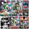 Аниме H-Hunter x hunter Постер HD арт липкий на стену водонепроницаемый для дома гостиной спальни бара эстетическое украшение