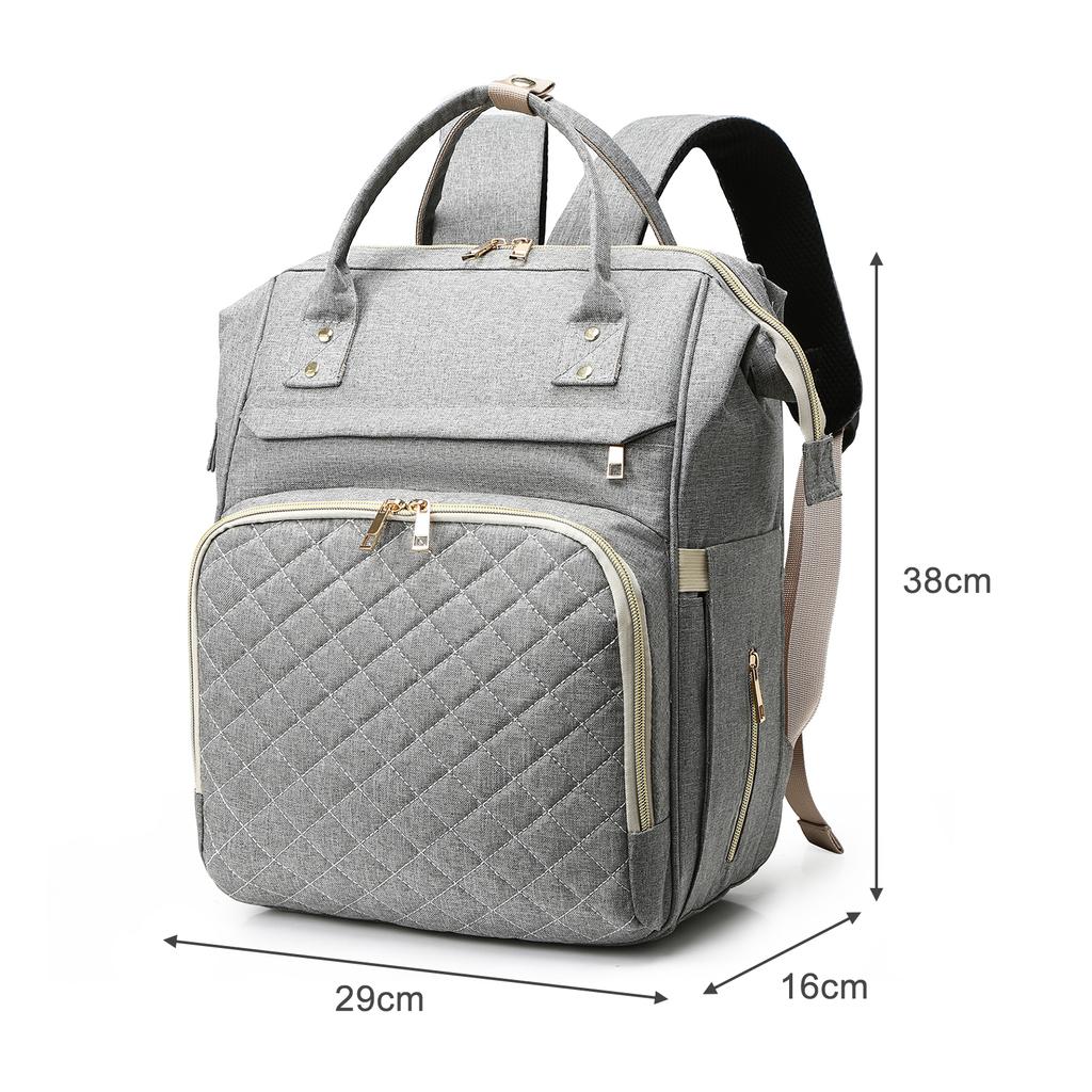 Портативная сумка для подгузников, рюкзак большой вместимости, водонепроницаемая дорожная сумка для кормления ребенка, сумка для мамы с USB-портом для зарядки, ремни для коляски, термокарманы
