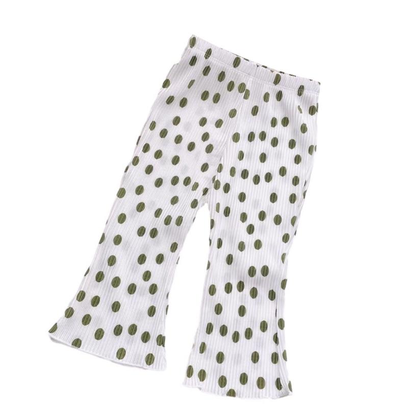 Расклешенные брюки для девочек, детские принтованные брюки, летние детские тонкие брюки с защитой от комаров