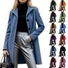 Coats For Women Single Breasted Trench Coat Fashion A-Line Fall Winter Jackets