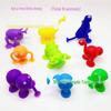 Sticky Music Suction Cup Building Blocks - Soft Silicone Educational Toys for Bath & DIY Play