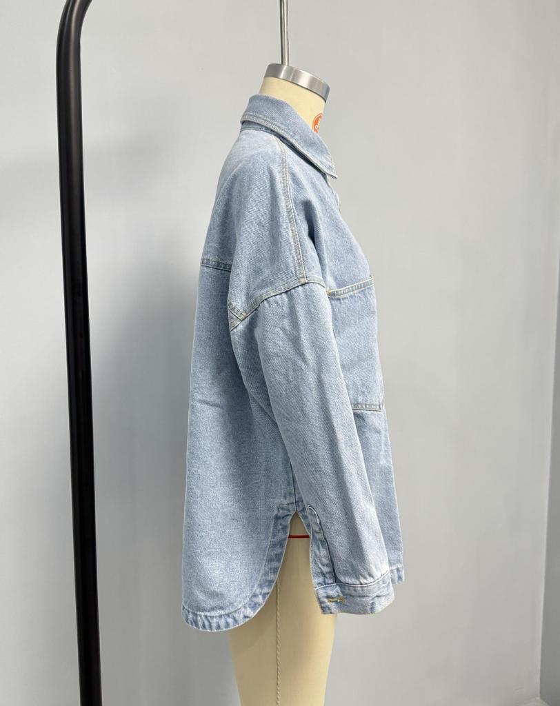 European & American Urban Casual Women's Washed Denim Jacket