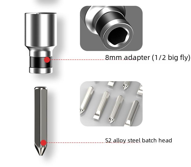 Набор отверток с ударным и молотковым механизмом: Ослабляйте, извлекайте и закручивайте винты без усилий.