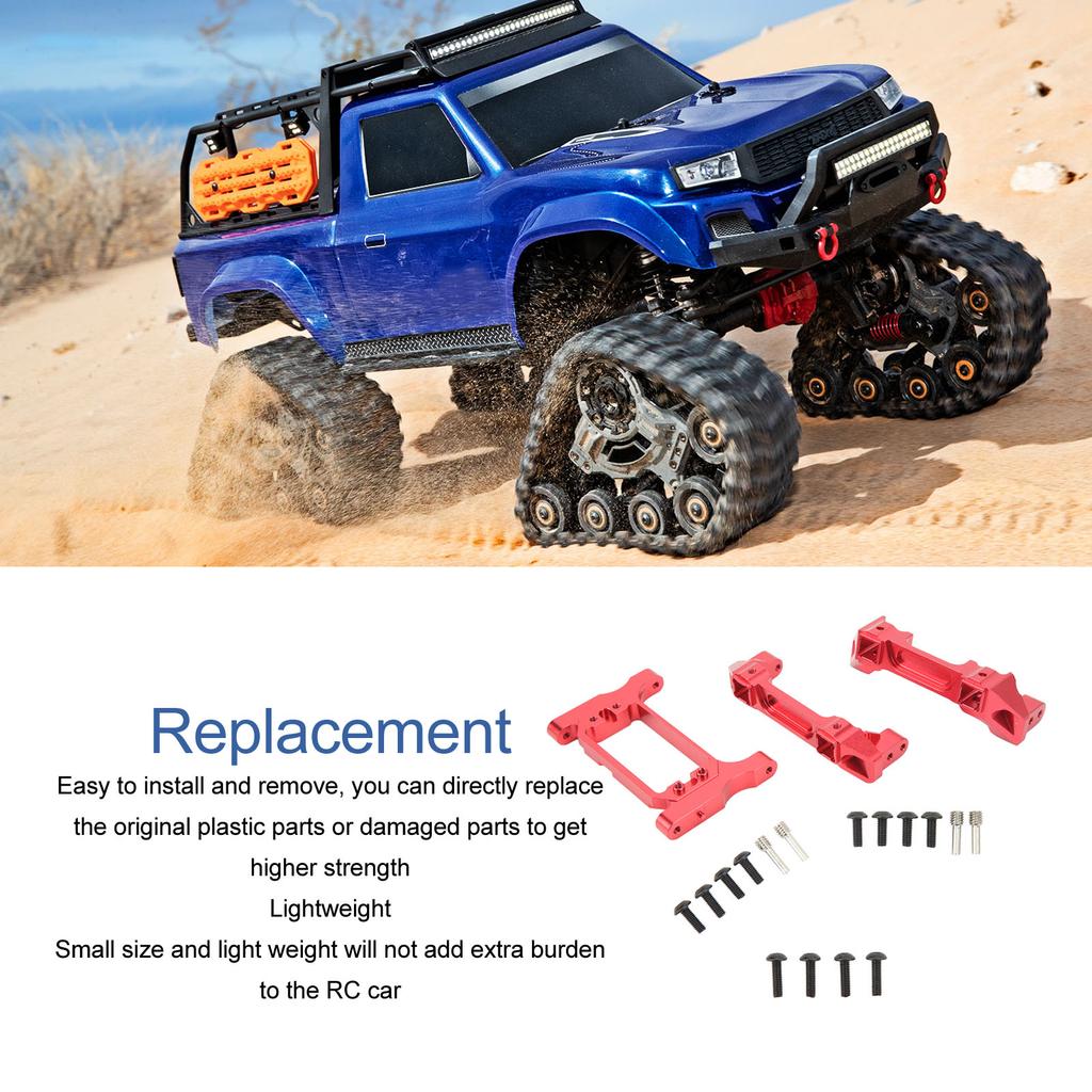 RC Front Rear Bumper Mount Servo Mount Set Aluminum Alloy Bumper Mount Servo Mount for 1Celsius10 RC Crawler Car