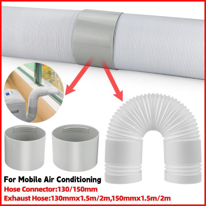 130/150mm Duct Extension Pipe Flexible Hose for Mobile Air Conditioner Exhaust Hose Vent Tube Pipe Connector Interface Adapter Air Filters 7