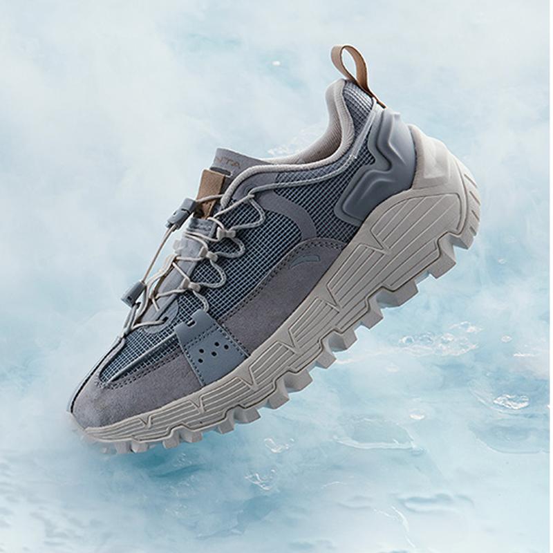 Anta Кроссовки женские Star Series Air Mesh с дышащей подошвой, цвет серый, 122126633A-1