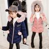 Children Jackets For Teenage Girls Winter Warm Parkas Coats For Girl Fur Hooded Thick Outerwear Clothing