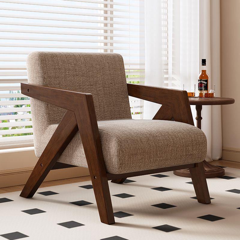Iron Richard Retro Designer Sofa Chair - Casual Single Seat for Living Room, Balcony, or Cafe
