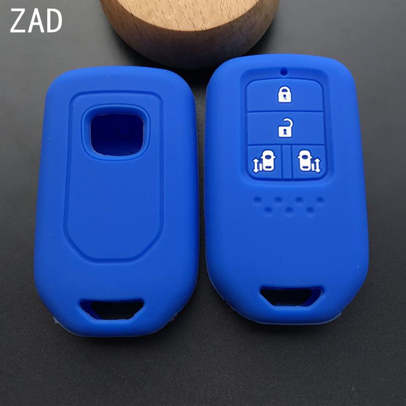 ZAD Набор чехлов-накладок из силиконовой резины для брелока автомобильного ключа, защитная наклейка-кожух для HONDA STEPWGN Odyssey Freed Elysion MPV Пульт дистанционного ключа