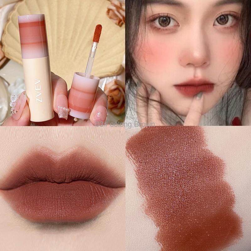 New Velvet Matte Mist Lip Glaze Waterproof Lipstick Moisturizing and Hydrating Lip Mud Natural White Brightening Lip Balm Lasting Set Women's Makeup