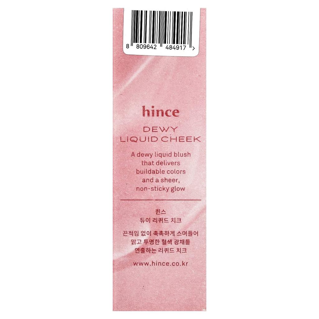 HINCE Dewy Liquid Cheek, LC003 Cool Flutter, 6ml (0.2 Fl Oz)