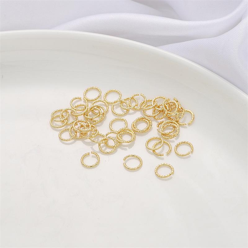 Кольцо-твист из золота 14 карат для изготовления ювелирных изделий - Дистанционная вставка с закрытым/открытым резьбовым дизайном