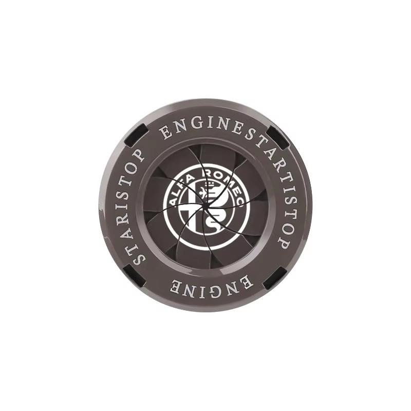 EOMY5 Car Start Button Metal Protective Cover For Alfa Romeo Giulietta Mito 159 Giulia Stelvio 156 147 Tonale Brera Disco Volante