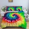 Rainbow Printing Bedding Set Colorful Stripe Duvet Cover Set Soft,Comfortable And Breathable King Queen Size Bedclothes Set 3Pcs