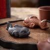 Purple Clay Carp Tea Pet Wealth-Raising Zen Tea Set Decoration Small