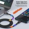 100W Type C To USB C Cable PD 3.0 Quick Charge 4.0 Fast Charging Type C To Type C for iPhone 15 Macbook Samsung Xiaomi
