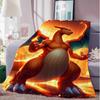 Кавайные пледы и покрывала с C-Charizards для дивана и кровати, одеяло для дневного сна, пушистое, для кемпинга, новогоднее покрывало, аниме, домашний декор