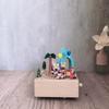 Handmade Wooden Rotating Music Box - Creative Christmas Gift, Desktop Decorative Craft with Musical Mechanism