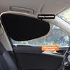 4-Layer Sun Shade Cover Electrostatic Curtains Car Side Sun Protection Cover Foldable Car Side Window Shield Privacy Sunshade
