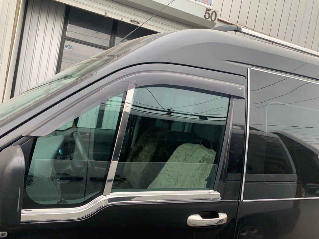 Наружняя окантовка стекол (2 шт, нерж.) OmsaLine - Итальянская нержавейка для Ford Connect 2002-2006 гг