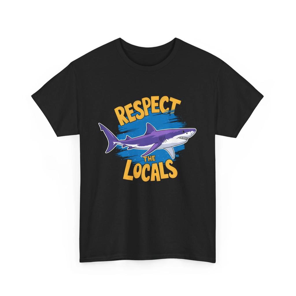 Beach Vibes T-Shirt | Summer Ocean Waves Tee | Retro Respect the locals Shirt