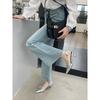 Fashion Belt Buckle Pointed Sandals Ol Tongle Silver Bag Head Rear Strap Patent Leather Women'S Shoes