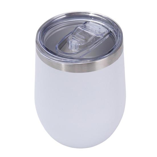 Stainless Steel Wine Cup with Leak-Proof Lid Hot Cold Drinks Portable Travel Cup Anti-Slip Design Insulated Thermal Mug