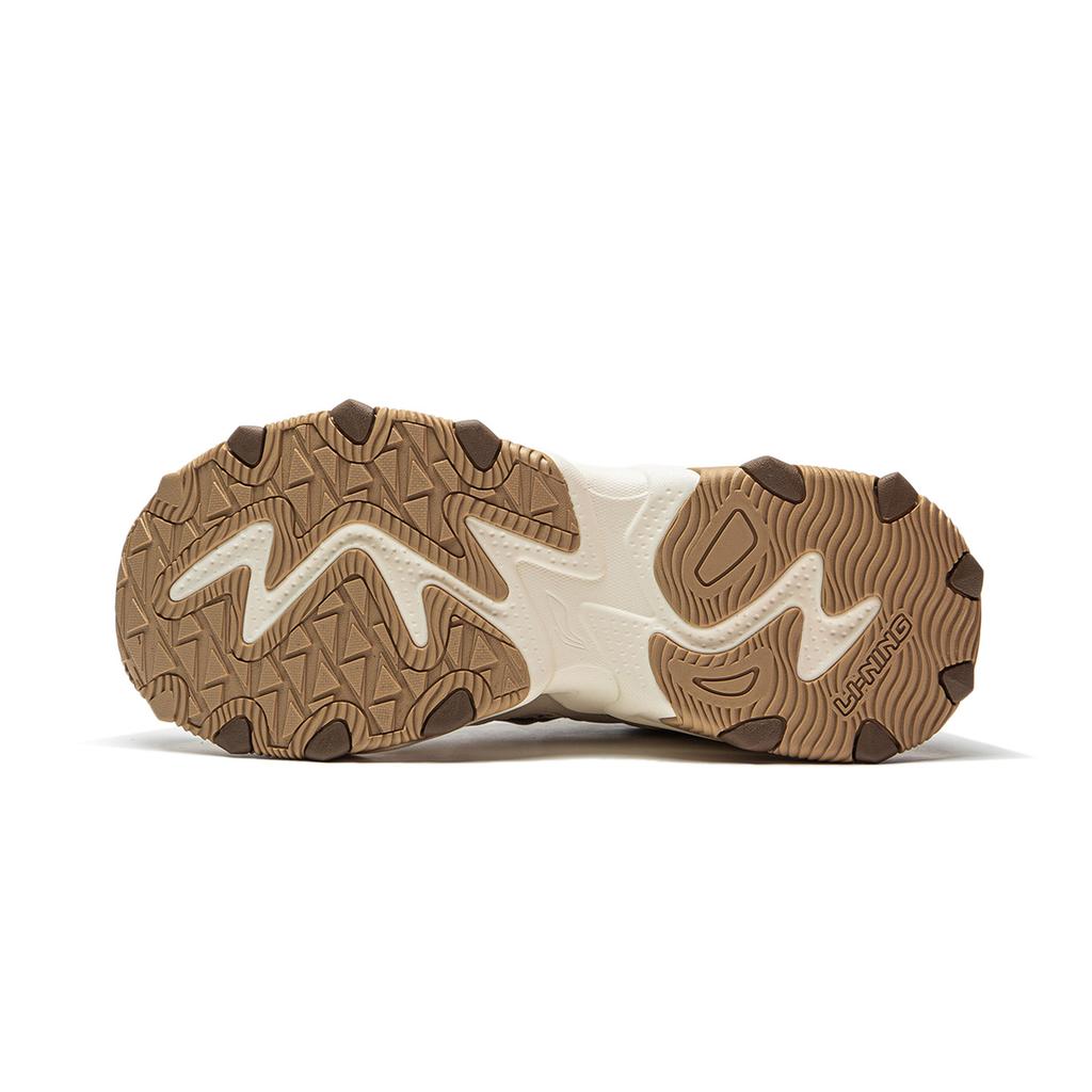 Li Ning Cat Paw Lite 2 Нескользящие Износостойкие Низкие Массивные Кроссовки Женские Бежевые AGCU176-7