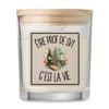 Bougie Parfumée - PLANETEE - Être Prof De SVT C'est La Vie - Parfum Vanille - Verre Cylindrique 8,5×7 Cm - Couvercle Bambou
