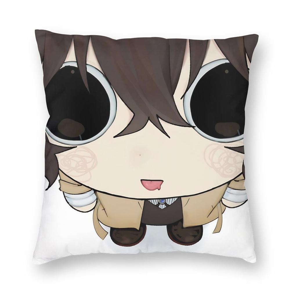 Чехол для подушки Dazai Bungo Stray Dogs Мягкий полиэстер Чехол для подушки Декор Чехол для декоративной подушки Дом 40*40 см
