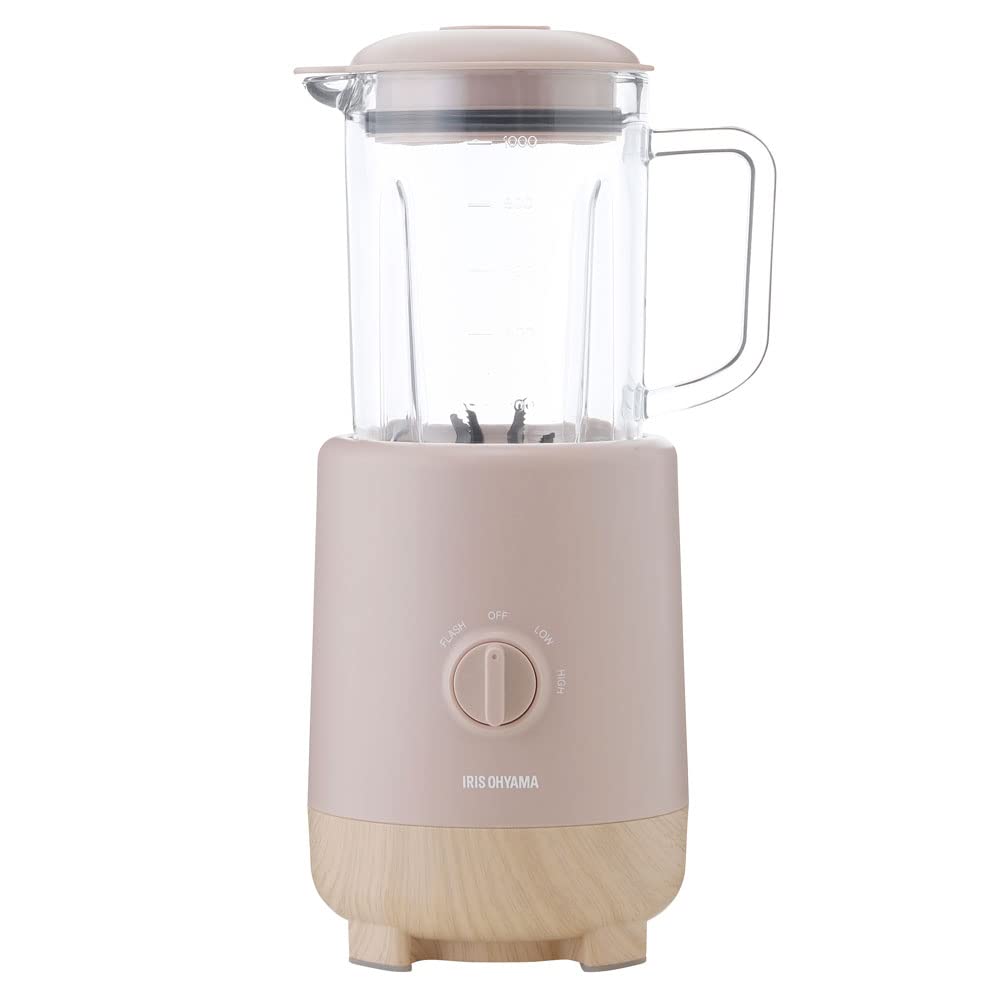Миксер Iris Ohyama Совместимость со льдом Фрукты Смузи Десерт Мусс Суп Легко готовить Бесшумный дизайн Регулировка шкалы 3 уровня Легко чистить 6 лезвий Мощный