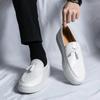 Мужские лоферы Zapatos De Hombre с кисточками, удобные мужские кожаные туфли без застежек, повседневная обувь, модные туфли-оксфорды, большой размер 38-47