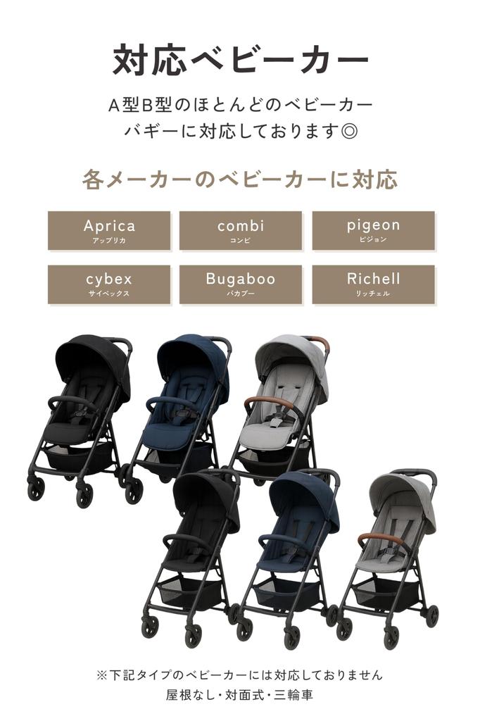 [plunmoln] Stroller Sunshade Cover, Retrofit, Large, AB Type, Universal Fit, Heat Protection, Easy Installation