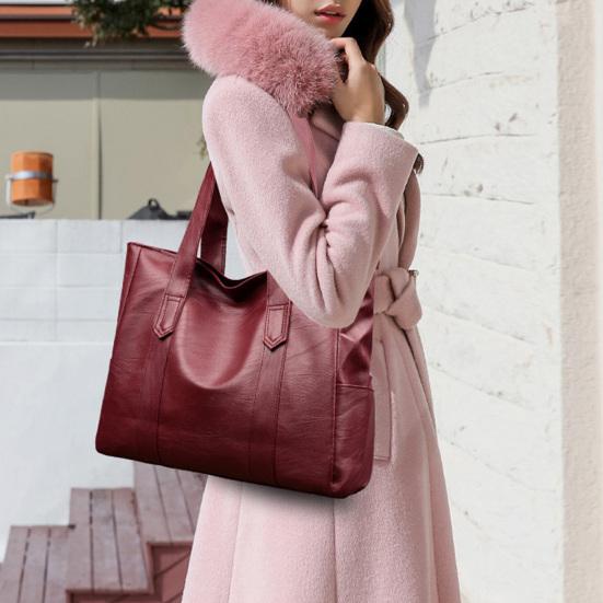 Женская сумка через плечо из искусственной кожи, сумка-тоут, большая вместительная сумка, сумка для поездок на выходные, вечеринок, шопинга, повседневных дел