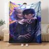 1pc Addams Family Wednesday9 Blanket, Gift, for Men and Women, Soft Blanket, Good for Sofa Bed Couch Travel, Lightweight Flannel Blanket