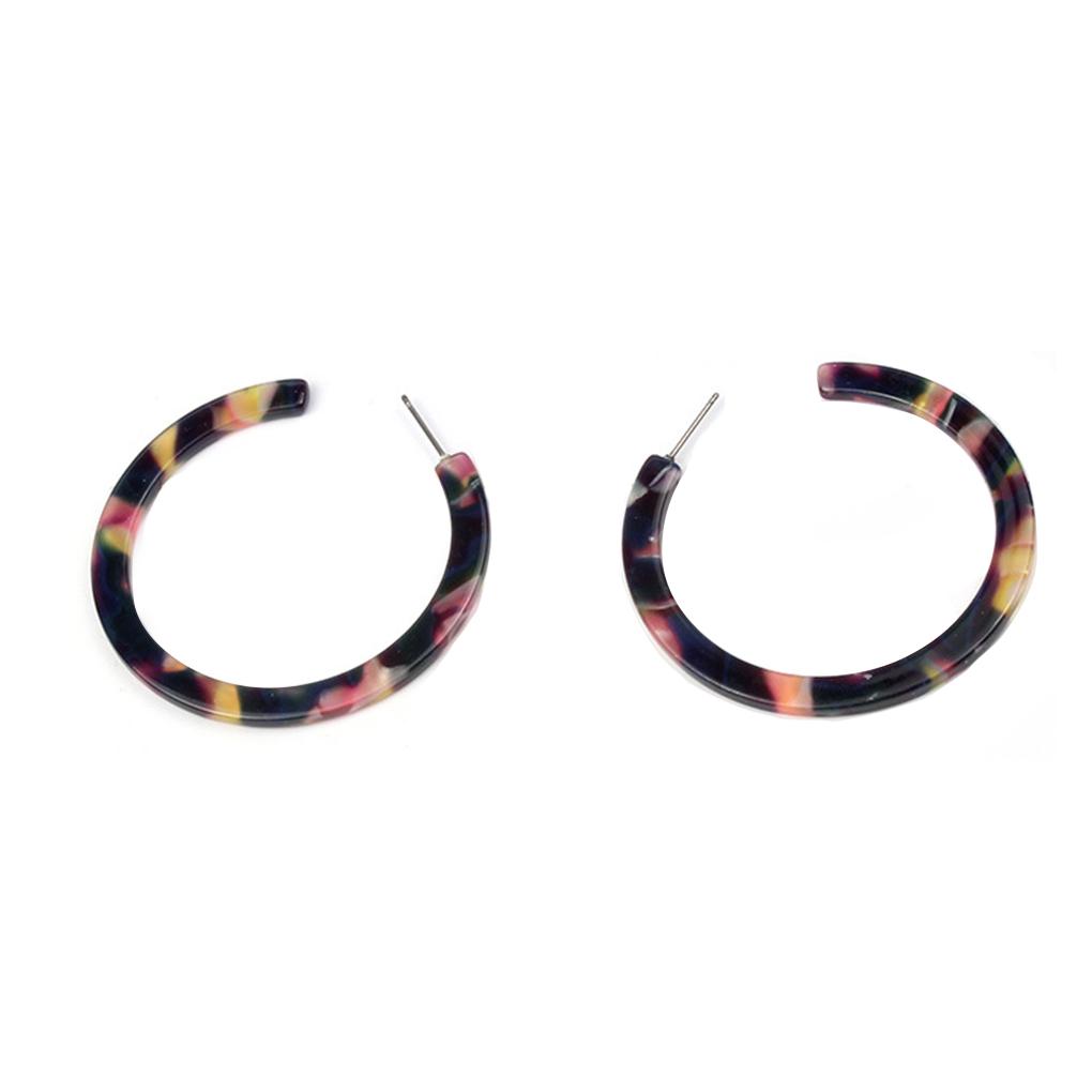 Серьги-капли Гладкий круг Популярные аксессуары Акриловые серьги-заявление Подарок на годовщину Повседневная носка Крючок для уха Летнее пляжное использование